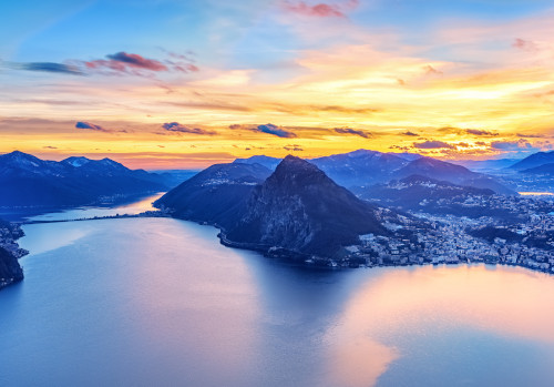 cottages around lake lugano