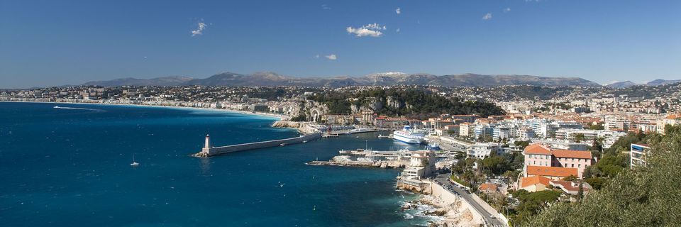 nice coast and port french riviera