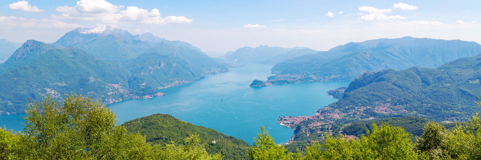 view over lake como from plesio