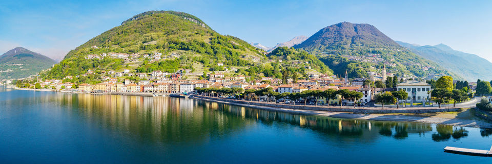 view of domaso from lake como