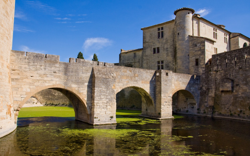 walled city of aigues mortes camargue