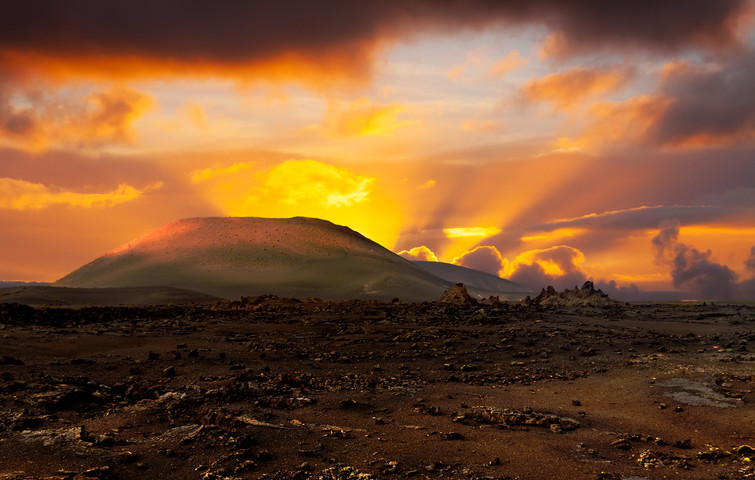 Timanfaya National Park volcano