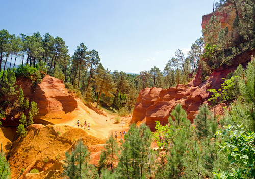 ochre mine in roussillon provence