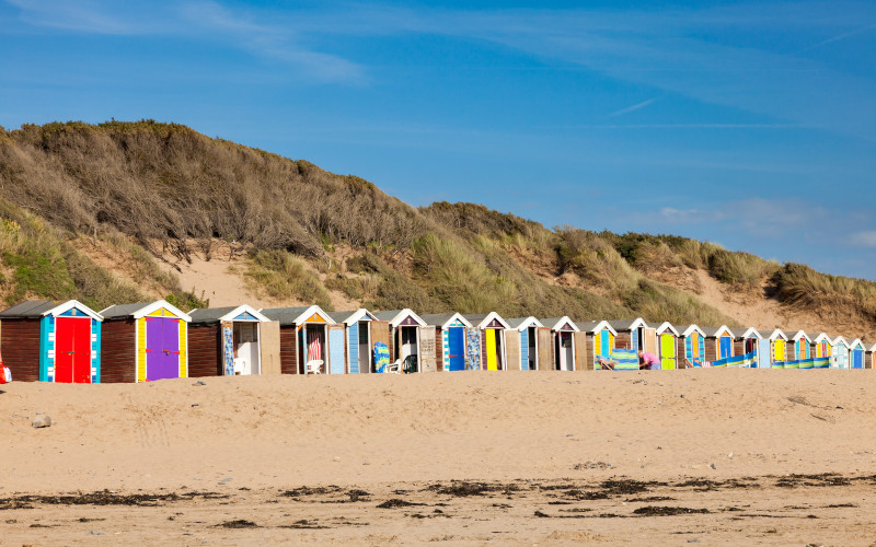Saunton Sands beach barnstaple beach huts north devon