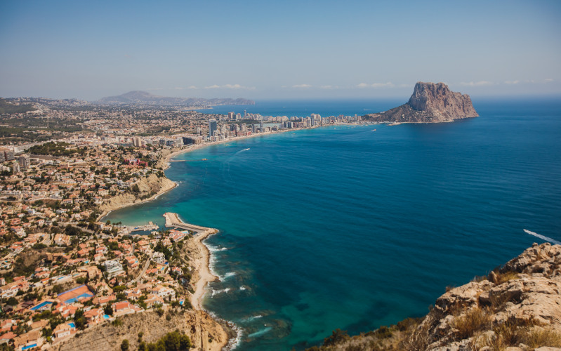 mirador monte toix at calpe costa blanca