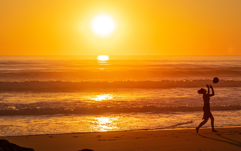 Lacanau beach sunset Lacanau beach sunset