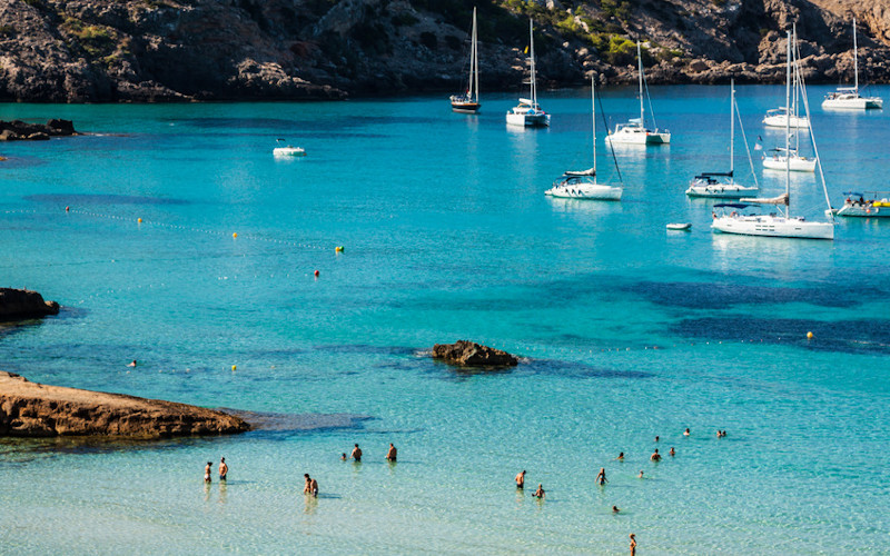 beautiful cove near cala tarida